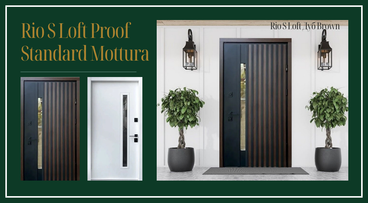 Металлические входные двери в дом Rio S Loft Proof Standart Mottura